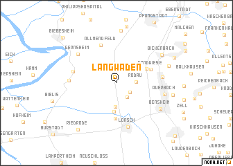 map of Langwaden