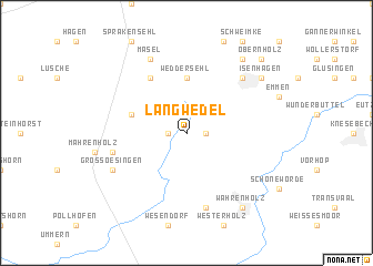map of Langwedel