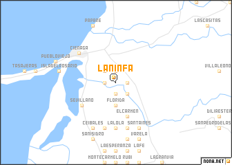 map of La Ninfa