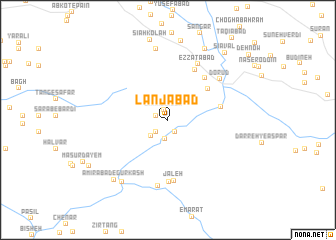 map of Lanjābād
