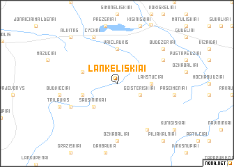 map of Lankeliškiai