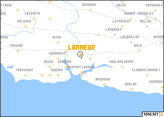 map of Lanmeur