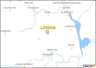 map of La Noria