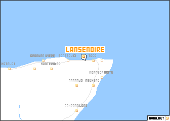 map of LʼAnse Noire