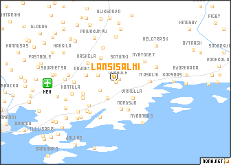 map of Länsisalmi