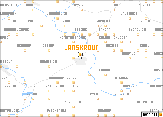 map of Lanškroun