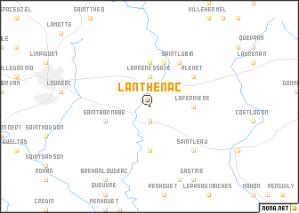 map of Lanthenac