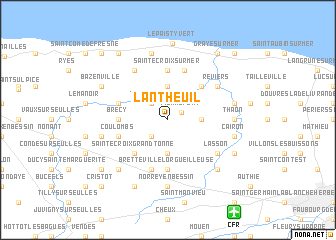 map of Lantheuil