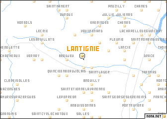 map of Lantignié