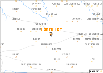 map of Lantillac