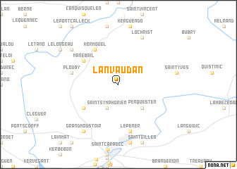 map of Lanvaudan