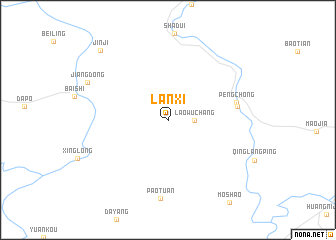 map of Lanxi
