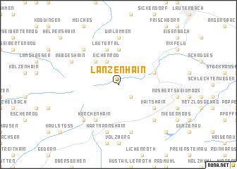 map of Lanzenhain
