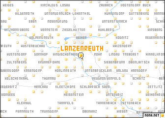 map of Lanzenreuth