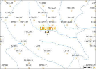 map of Lao-ka-ya