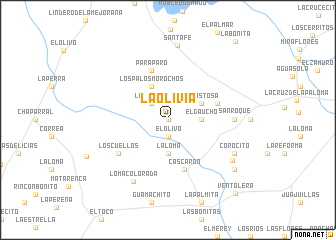 map of La Olivia