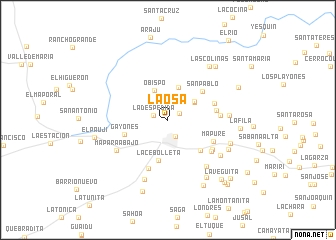 map of La Osa