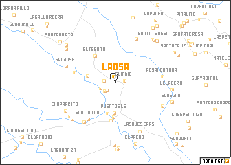 map of La Osa