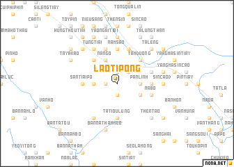 map of Lao Tì Pong