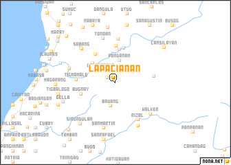 map of Lapacianan