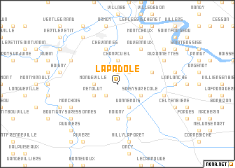 map of La Padôle