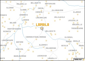 map of La Paila