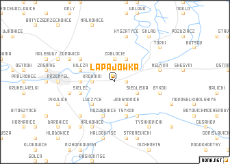 map of Łapajówka