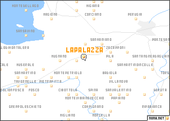 map of La Palazza