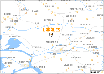 map of Lapalės