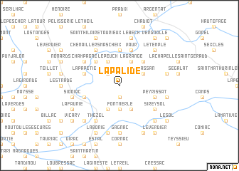 map of La Palide