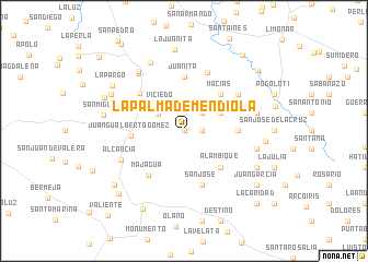 map of La Palma de Mendiola