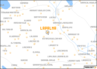 map of La Palma