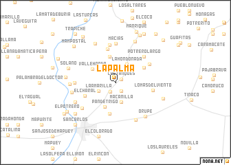 map of La Palma