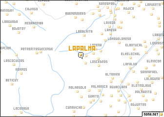 map of La Palma