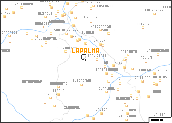 map of La Palma