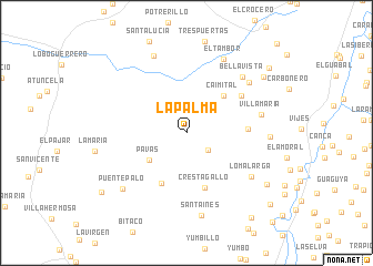 map of La Palma