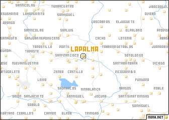 map of La Palma