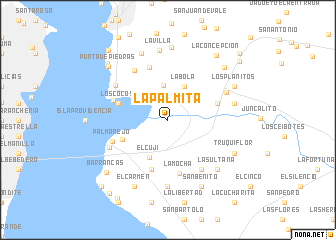 map of La Palmita