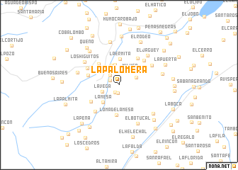 map of La Palomera