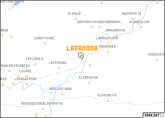 map of La Pamona