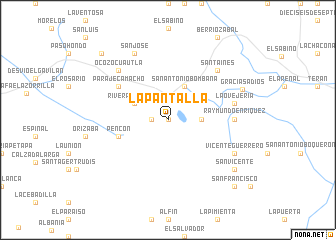 map of La Pantalla
