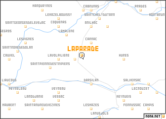 map of La Parade