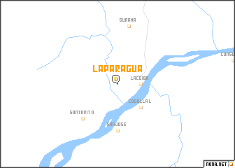 map of La Paragua