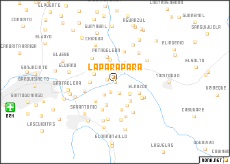 map of La Parapara