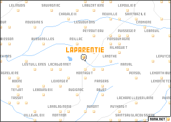 map of La Parentie