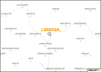 map of La Parida