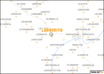 map of La Parrita