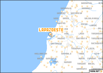 map of La Paz Oeste