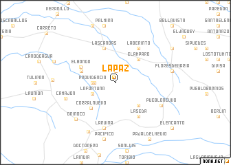 map of La Paz