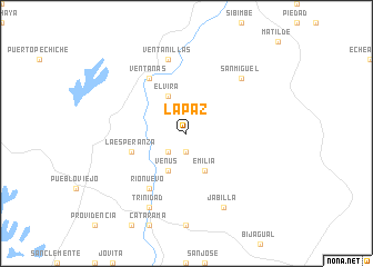 map of La Paz